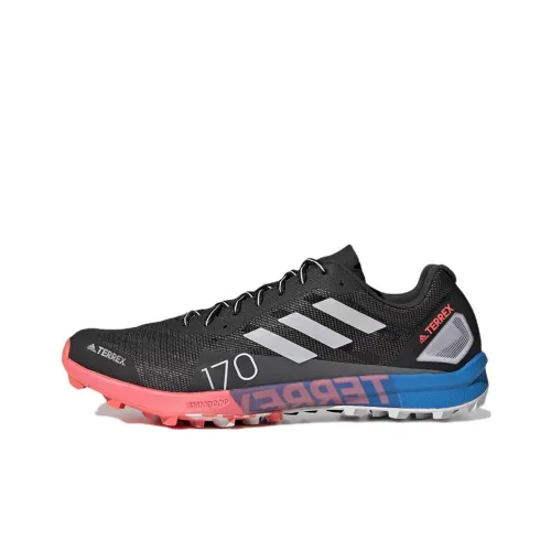 Adidas Terrex Speed Pro Running Shoes Women's Low-Top Black/Blue/Pink