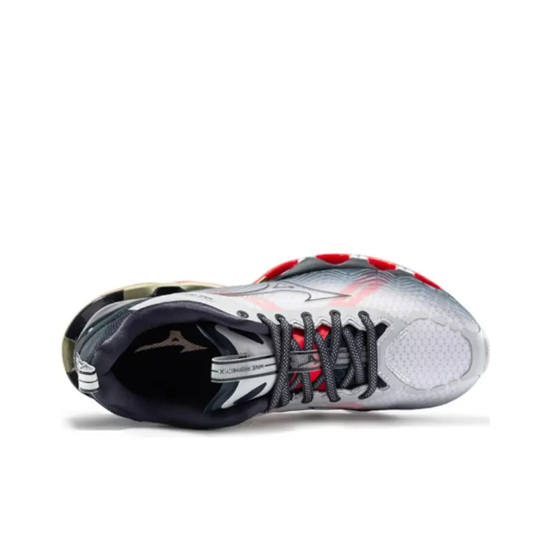 Mizuno Prophecy X Anti-Slip And Wear-Resistant Breathable Low-Top Running Shoes Men's Blue Red-2