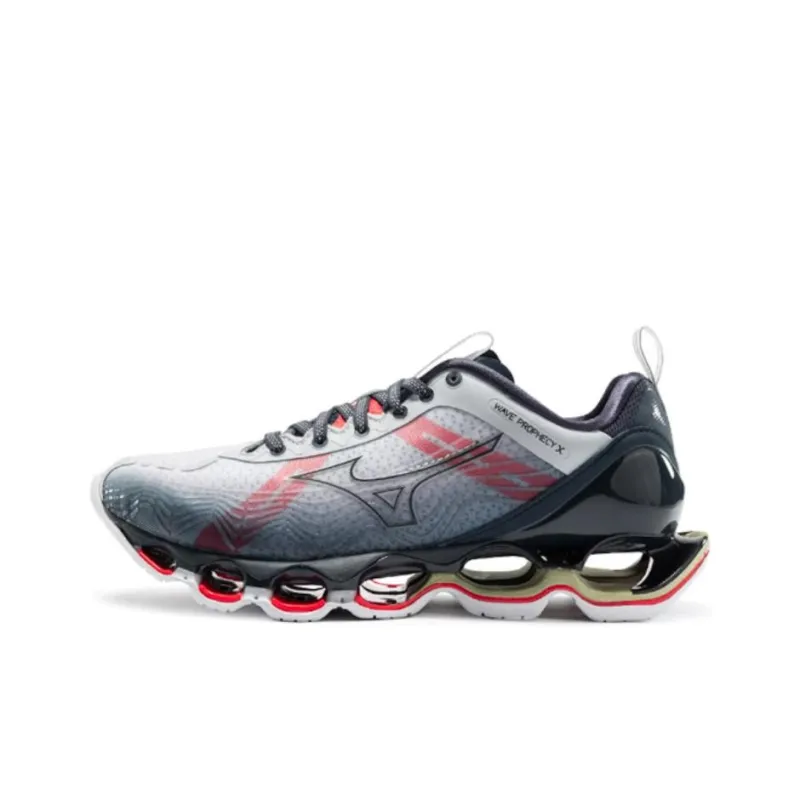 Mizuno Prophecy X Anti-Slip And Wear-Resistant Breathable Low-Top Running Shoes Men's Blue Red-0