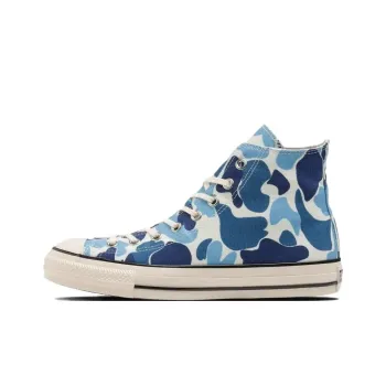 Converse All Star Anti Slip Wear Resistant High Top Canvas Shoes Unisex Blue