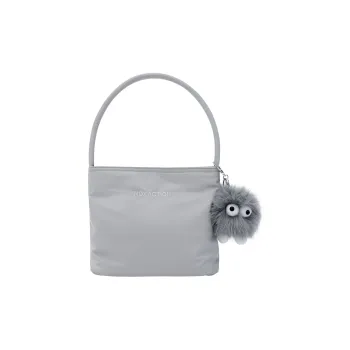 NOX ACTION Nylon Shoulder Bag Small Size Women's Paris Silver Gray/Oatmeal Khaki/Monet Wisteria/Mint Green/Ballet Pink