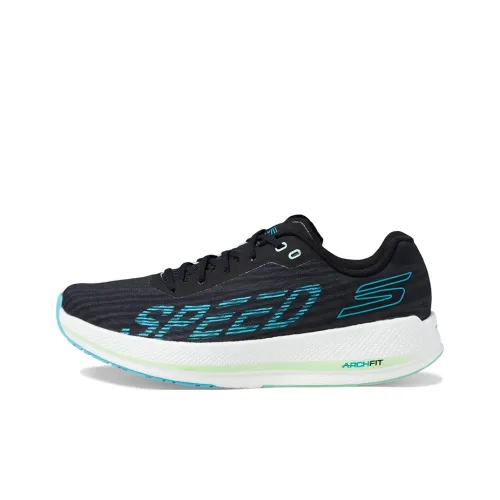 Skechers Go Run Razor 4 Running Shoes Women's Low-Top Black Blue