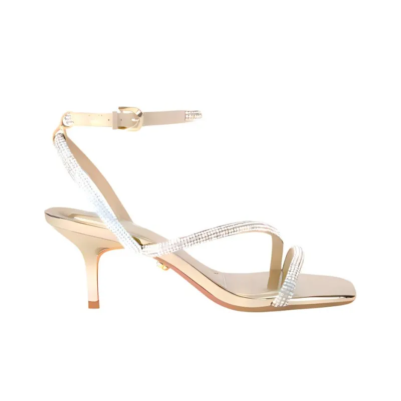 Kurt Geiger London Paparazzi Strap Sandals 5.5cm Women's Gold-1