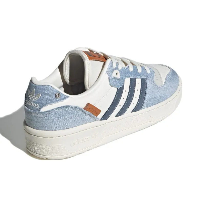 Adidas Originals Rivalry Low Top Skateboard Shoes Unisex Blue Gray White-3