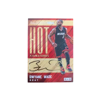 PANINI 2015 NBA Miami Heat Dwyane Wade Signature Hot Signature The Flash Star Card Quality Guaranteed Sports Cards 1 Pc