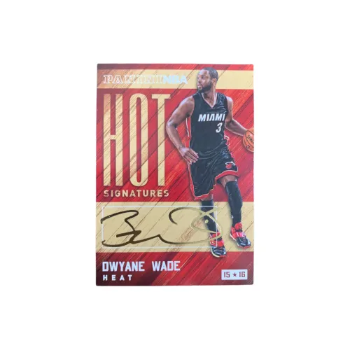 PANINI 2015 NBA Miami Heat Dwyane Wade Signature Hot Signature The Flash Star Card Quality Guaranteed Sports Cards 1 Pc