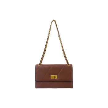 PAYOT Cow Leather Chanel Inspired Shoulder Bag For Women's Shoulder Bag Crossbody Bag Women's Caramel