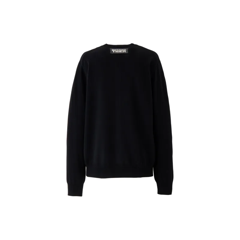 Onitsuka Tiger KNIT CARDIGAN Knitwear Unisex Black-1
