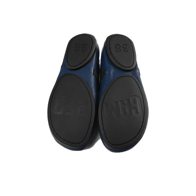 CAMPER Right Flat Mary Jane Shoes Women's Blue-4