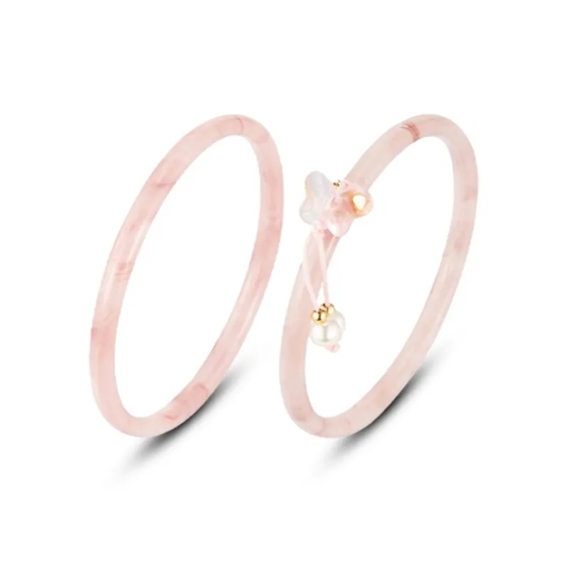 Bailijin Colored Glaze Jade Bangles Unisex-0