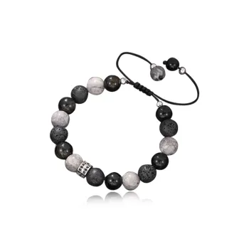 Jingleo Obsidian Jade Bracelets Women's