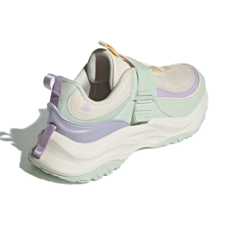 Adidas Maxxwavy Anti Slip Wear Resistant Low Top Casual Running Shoes Women's White Green Brown-2