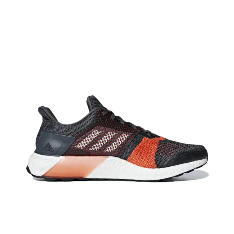 Adidas Slip-Resistant Breathable Low-Top Running Shoes Unisex Gray-brown-orange-1