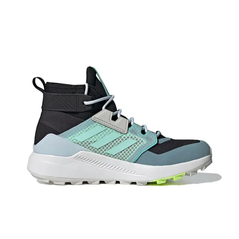 Adidas Terrex Trailmaker Mid Gore-Te Breathable High-Top Hiking Shoes Women's Blue Black-1