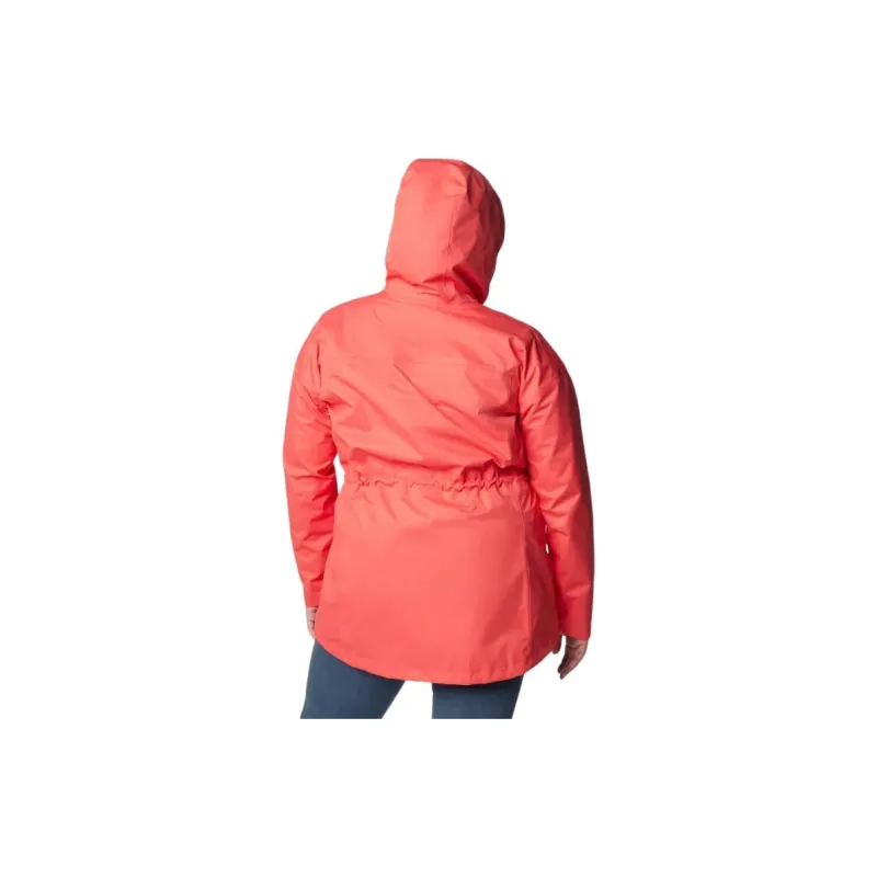 Columbia Women's Hikebound™ Long Jacket - Plus Jackets Coats Women's Red-1