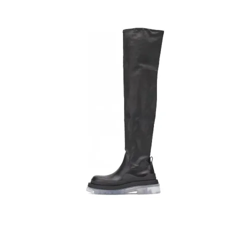 Bottega Veneta Tire Knee-high Boots Women's Black