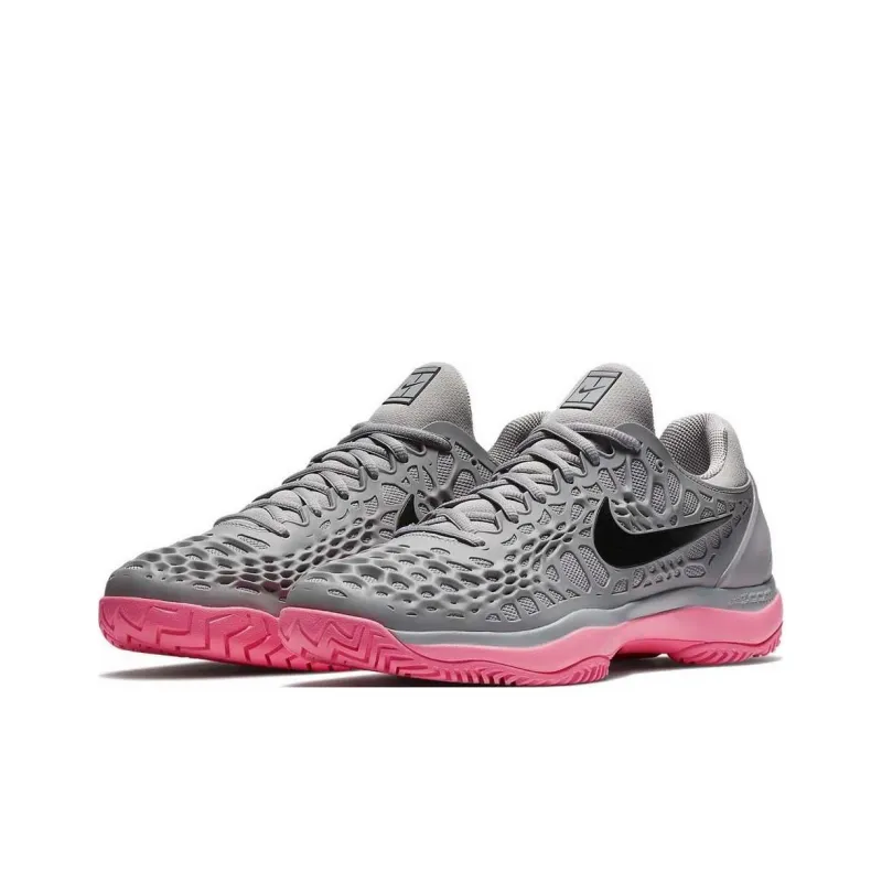 Nike Zoom Cage 3 Wear-resistant And Lightweight Low-Top Running Shoes Unisex Gray Black-2