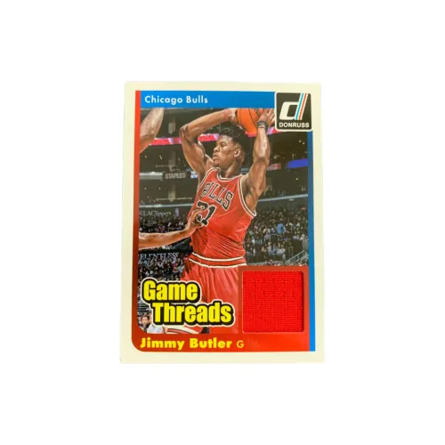 PANINI 2014 15 Prizm Durex Bulls Jimmy Butler Game Used Red Jersey Cut Game Threads Card Access Pass Sports Cards 1 Pc