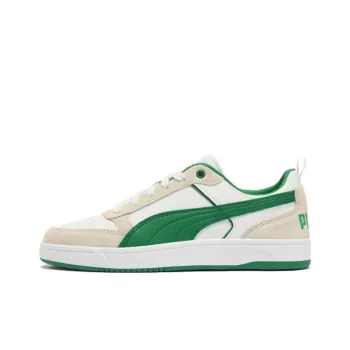PUMA DRIBBLE Anti Slip Wear Resistant Low Top Casual Shoes Unisex White Green