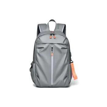 BAODIDAISHU Nylon Fabric Backpack Laptop Bag Backpack Regular Men's Gray/Black