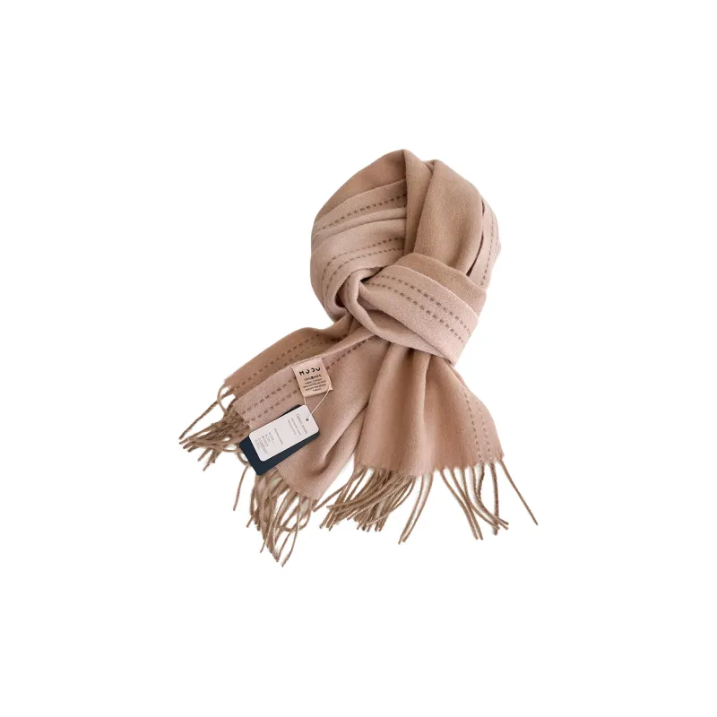MITHAOL KUSC 100% Wool Knit Scarves Women's-11