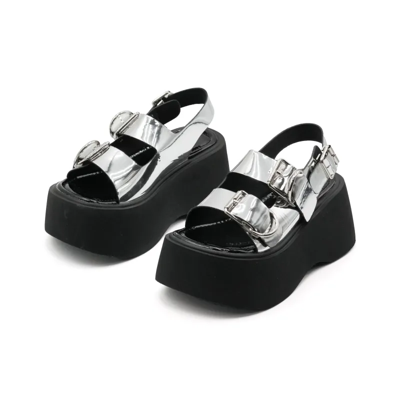 Little Sue Strap Sandals Women's Silver-1