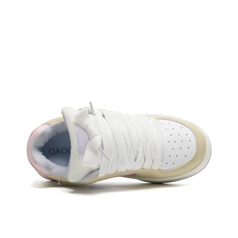 OAOQ Height Increasing Wear-Resistant Lightweight Breathable Slip-Resistant Low-Top Skateboard Shoes Unisex Box-11