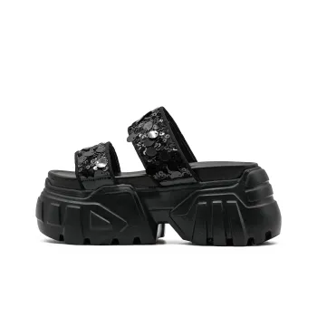 Little Sue PU Polyurethane Quiet Slip-Resistant Abrasion-Resistant Slide Slippers Women's