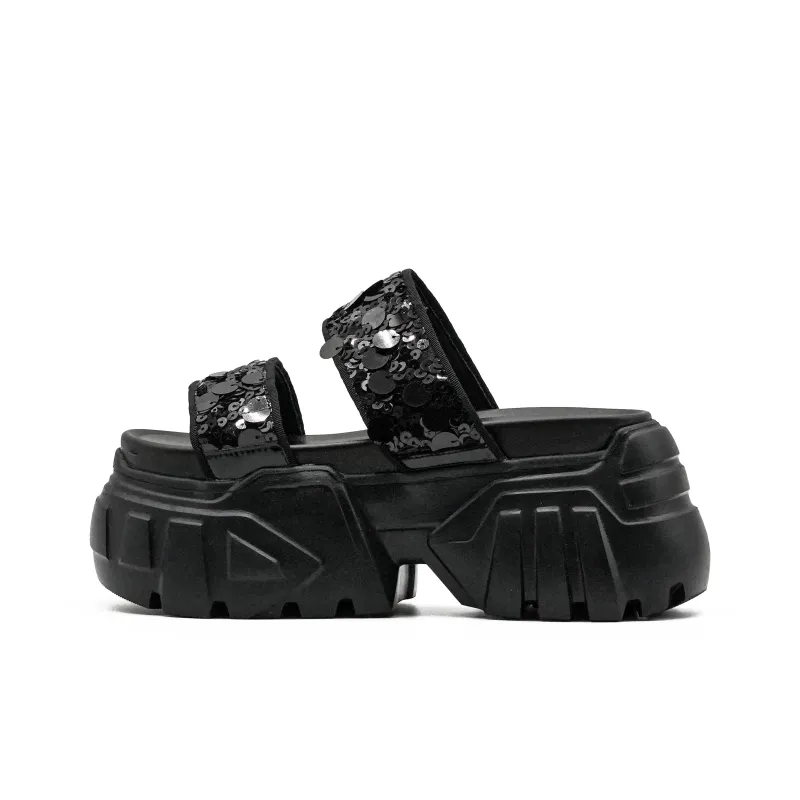 Little Sue PU Polyurethane Quiet Slip-Resistant Abrasion-Resistant Slide Slippers Women's-0