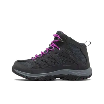 Columbia Crestwood Water-Resistant Mid-Top Hiking Shoes Women's Black