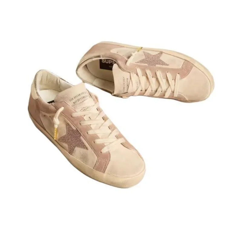 Golden Goose Super Star Low Top Skateboard Shoes Women's Light Pink-2