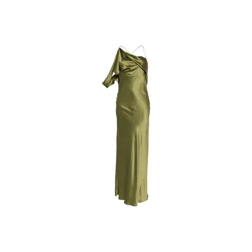 Michelle Mason Slip Dresses Women's Moss Green