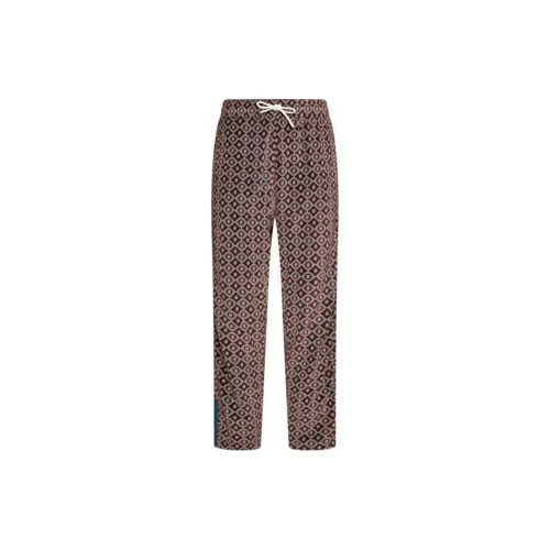 Drôle De Monsieur Monogram-pattern Velvet Track Pants