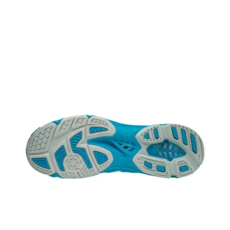 Mizuno Wave Lightning Z4 Anti-Slip And Wear-Resistant Breathable Mid-Top Running Shoes Unisex Blue-3