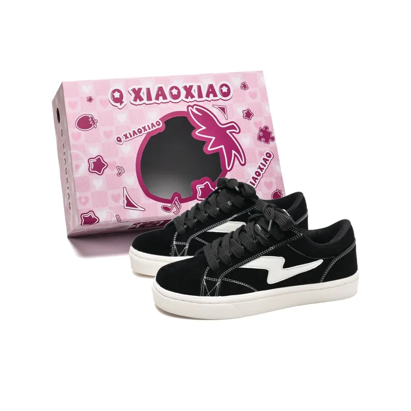 Circle Small Cushioning Coverage Lightweight Breathable Slip Resistant Low Top Canvas Shoes Unisex Black-1