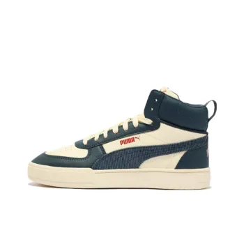 PUMA Caven Anti Slip Wear Resistant Mid Top Skateboard Shoes Unisex Green White