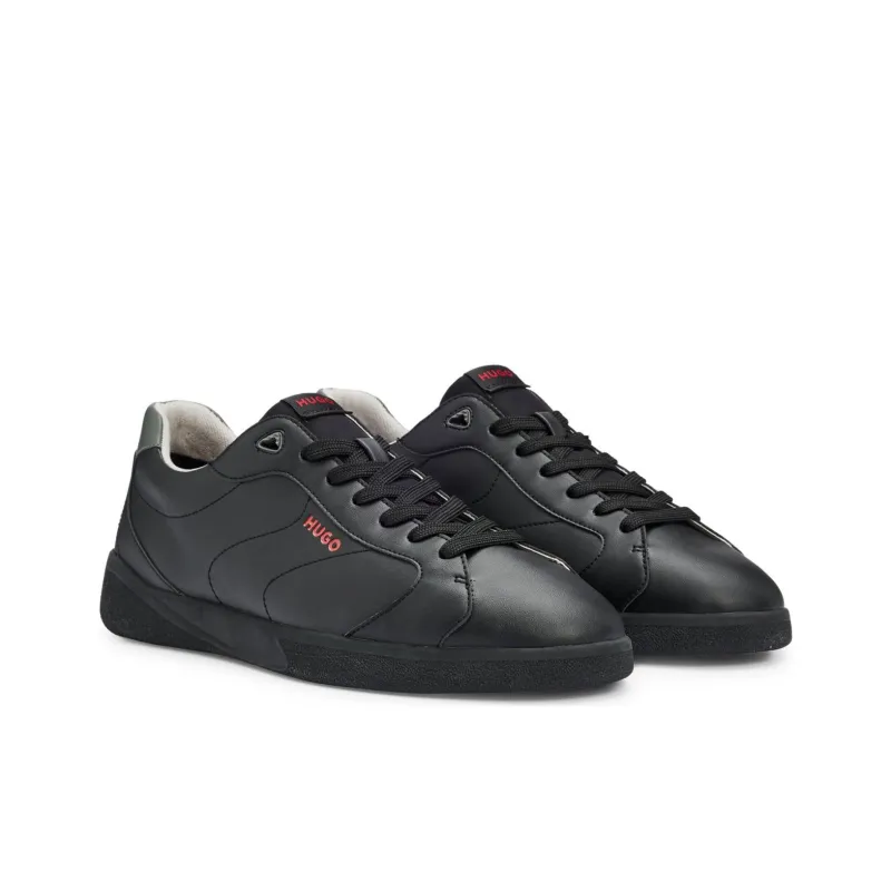 HUGO BOSS Low Top Skateboard Shoes Men's Black-2