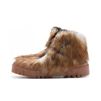 Onitsuka Tiger Hmr Peak Fur Wear-Resistant High-Top Casual Shoes Unisex Brown