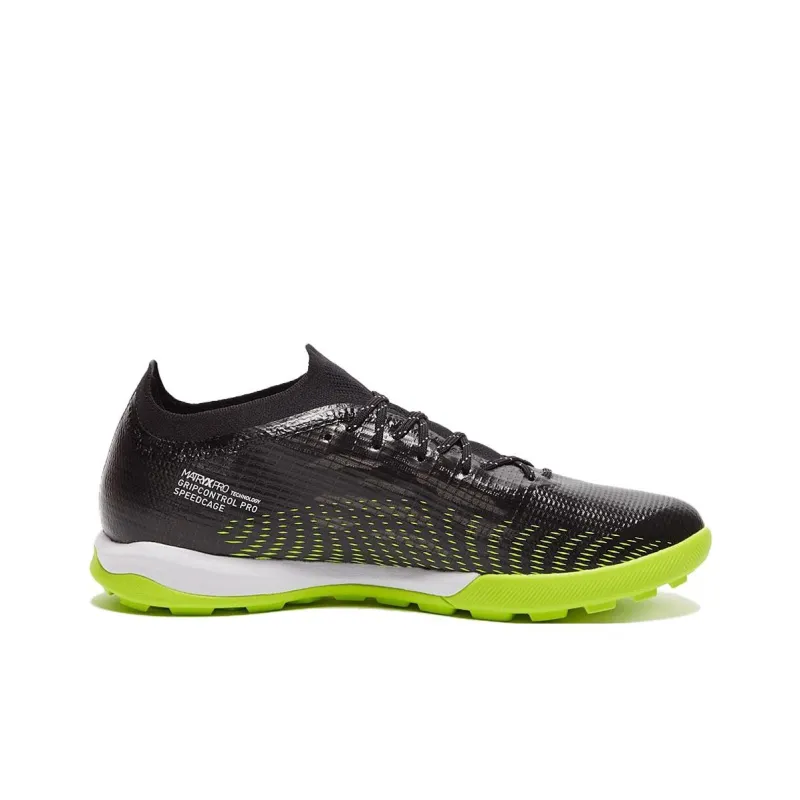 PUMA Ultra 1.3 AG Artificial Ground Artificial Ground Anti Slip Wear Resistant Soccer Shoes Men's Black Green White-1