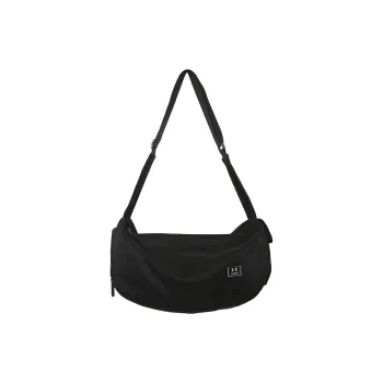 S.REPHEN Nylon Crossbody Backpack Swim Bag Travel Bag Gym Bag Large Size Unisex Black/Blue