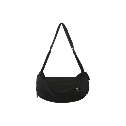 S.REPHEN Nylon Crossbody Backpack Swim Bag Travel Bag Gym Bag Large Size Unisex Black/Blue