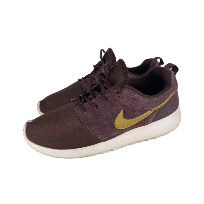 Nike Roshe One Suede Mahogany Metallic Gold-1