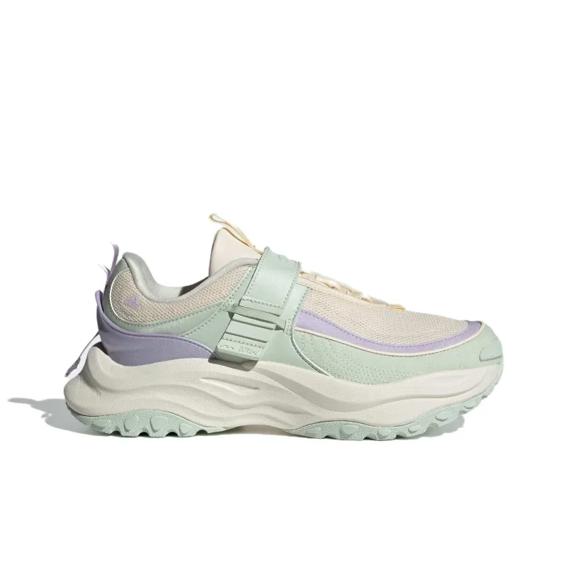Adidas Maxxwavy Anti Slip Wear Resistant Low Top Casual Running Shoes Women's White Green Brown-1