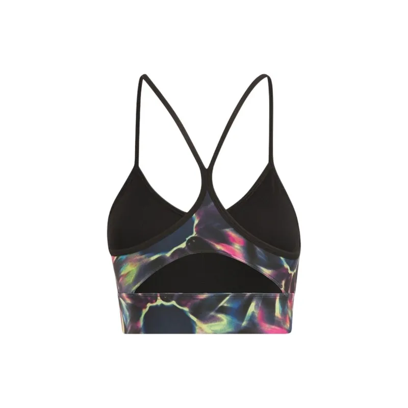 Reebok ID Train Printed Bra Bra Women's Gray Purple-1