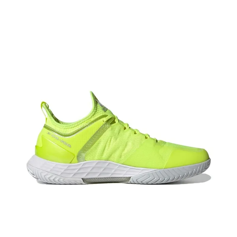 Adidas Adizero Ubersonic 4 Breathable Low Top Running Shoes Women's Yellow Silver Gray-1