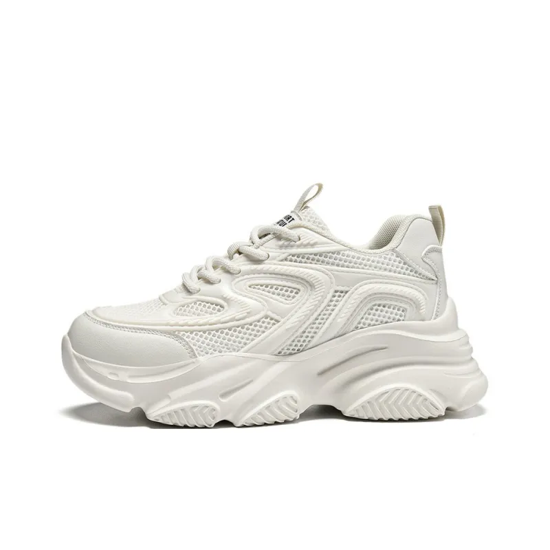 AOKANG Summer Platform Sneakers Cushioned Wear-Resistant Breathable Slip-Resistant Low-Top Casual Shoes Women's-12