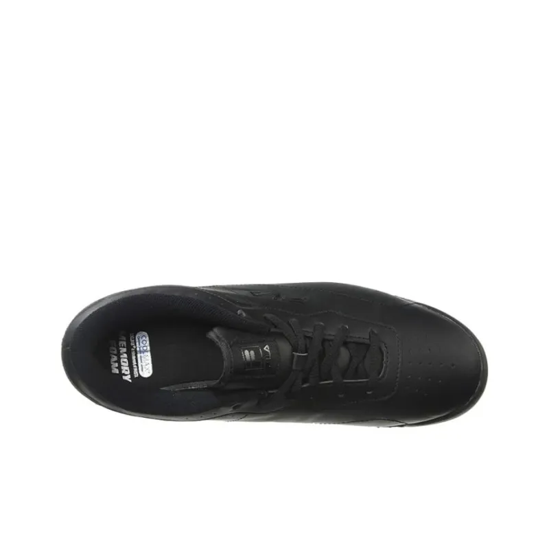FILA Cushioned Slip Resistant Breathable Low Top Running Shoes Women's Black-2