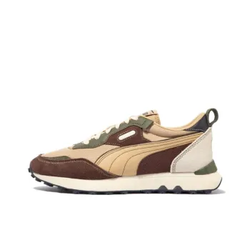 PUMA Rider FV Anti Slip Wear Resistant Low Top Casual Shoes Unisex Tan
