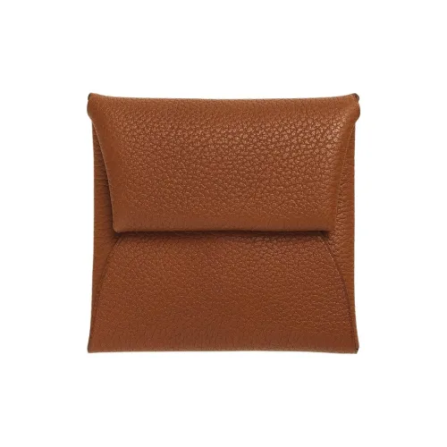 HERMES Bastia Coin Purses 34 Fauve Light Tawny