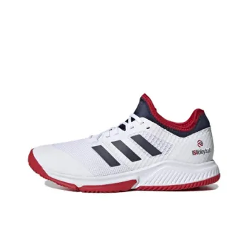 Adidas Court Team Bounce Shoes White/Blue Women's